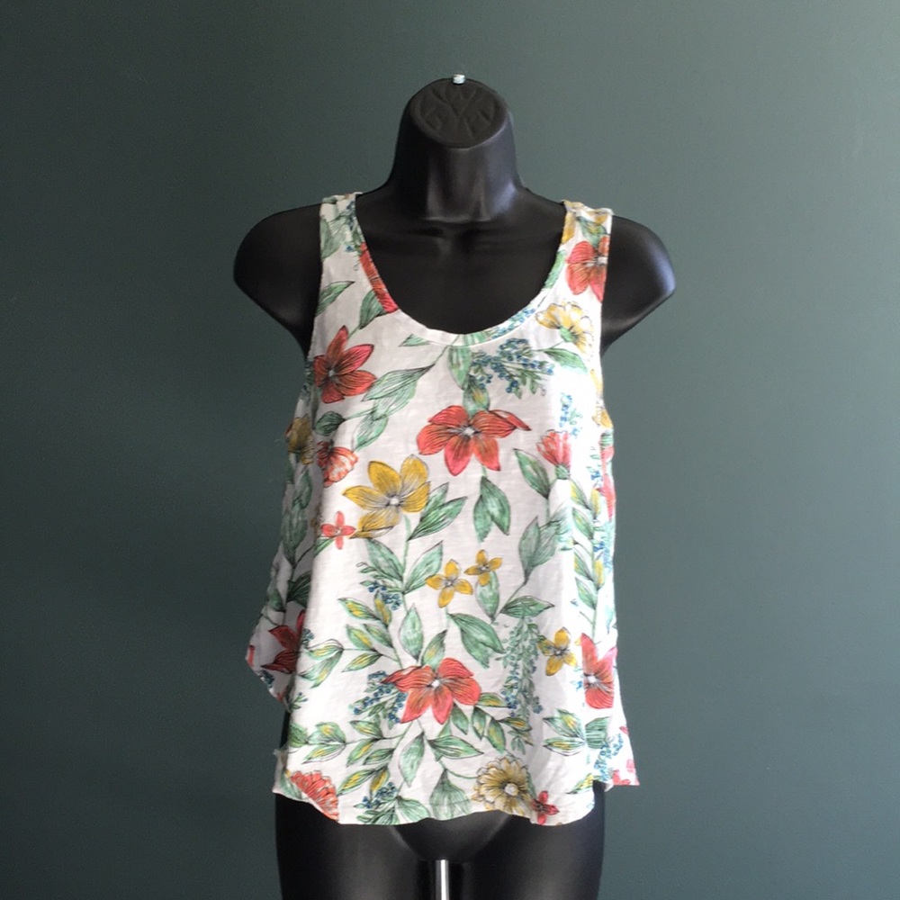 Small floral tank top